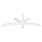 Ekena Millwork Alberta Architectural Grade PVC Gable Bracket, 108"W x 22 1/2"H x 2"D x 4"F, 5/12 Pitch GBP108X23X0204ALB00 - alternate 1